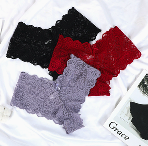Slip a vita bassa da donna in pizzo sexy e rete, ideali per l'esportazione - Product Image 2
