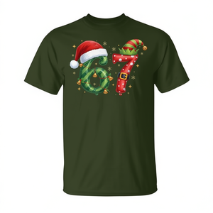 T-shirt Six Seven 67 Meme Christmas Santa Gen Alpha - Product Image 2