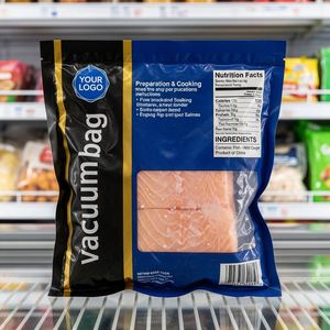 Selladora de Vacío de Tres Lados para Empaque de Carne Procesada Congelada, Texturizada de Nylon, Grado Alimenticio, Almacenamiento Sellado - Product Image 1