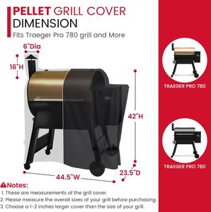 Housse pour fumoir à granulés pour la série Traeger Pro 780 - Product Image 3