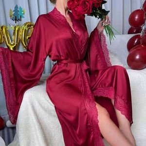عباءة كيمونو أنيقة طويلة بتصميم A-Line للنساء المسلمات في الشرق الأوسط ودبي، مزينة بالدانتيل - Product Image 4
