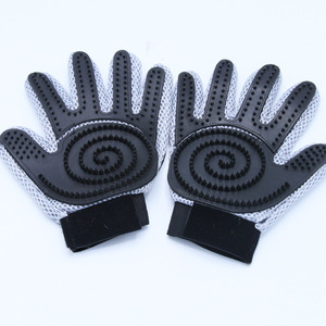 Nuevo DeShedding de masaje de caucho <span class=keywords><strong>Combi</strong></span> Pet Grooming guante cepillo para gato perro - Product Image 6