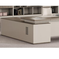Aziendale Executive Suite materiali tagliafuoco sicuro angoli arrotondati Custom tavolo da lavoro a forma di L per ufficio Manager