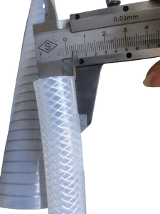 Tuyau flexible en <span class=keywords><strong>polyester</strong></span> tressé renforcé de qualité biologique 5mm 8mm, tuyau en silicone tressé personnalisable, produits en silicone - Product Image 1
