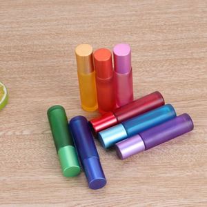 Luxury <b>10ml</b> Empty Colorful Glass Roller <b>Bottle</b> High Quality Electroplated Essential Oil Screen Printing Roll Sealing Type Reed - Product Image 5