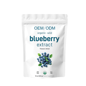 Không có đường & phụ gia bột đông khô hỗ trợ tùy biến tư nhân hữu cơ Blueberry chiết xuất bột - Product Image 1
