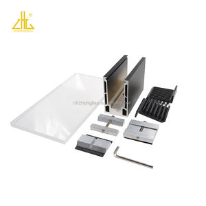 11.veranda — rails de rail en aluminium design, dispositif de balustrade en forme de U canal, chaussure de base pour fabrication de rails de verre - Product Image 5