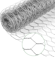 Grillage hexagonal galvanisé, hauteur 7 pieds, longueur personnalisée, maille de 5x5 cm, grillage à poules pour clôture de ferme et de jardin