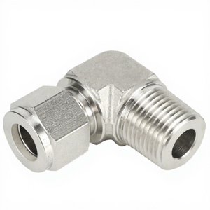 Conexiones de Tubo de Latón de Alta Calidad, 1/4" OD x 1/4" NPT Macho, Forjadas, Pulimentadas, Resistentes a la Corrosión, de Compresión, Baja Presión - Product Image 1