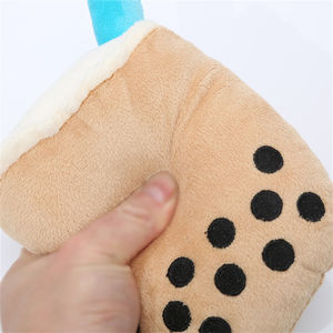 Wholesale Dog Toy Interactive Squeaky Cute Pearl Milk Tea Molar <b>Plush</b> Stuffed Puppy Chew Toys Playing Funny Dogs Chewing Pet Toy - Product Image 5