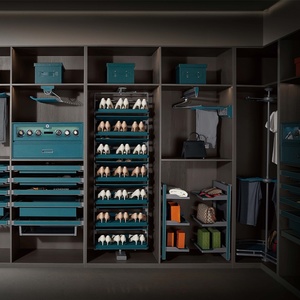 Furniture <b>Wardrobe</b> <b>Hardware</b> Bedroom Accessories Cabinet Storage Closet Organizer Metal Hidden Pull Out Pants Trouser Rack - Product Image 3