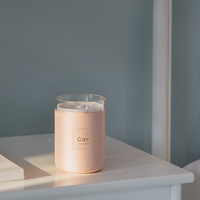 Mini humidificateur à brume fraîche USB innovant Diffuseur de bougies aromatiques à lumière LED pour voiture, huile parfumée domestique, aromathérapie plastique