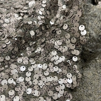Nouvelle mode en gros, tissu en tweed teint en fil, brodé de paillettes, pour vêtements de mariage et de maillots de bain