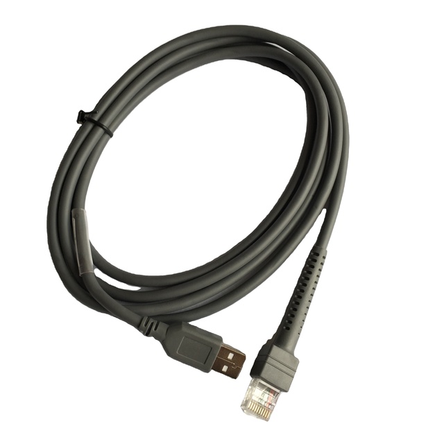 CBA-U01-S07ZAR USB a Male 2m Cable RJ45 10P10C for Motolora Symbol LS2208 LS3408 QR Code 1D 2D Barcode Scanner Data Cable
