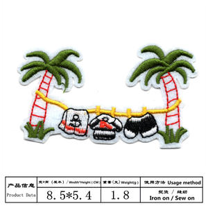 Tela de lona bordada por ordenador colorida, Parche de <span class=keywords><strong>planta</strong></span> de Cactus para planchar, accesorios de ropa para niños, zapatos, sombreros - Product Image 3