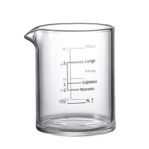 커피 컵 에스프레소 샷 측정 유리 우유 컵 바리 스타 내열성 유리 측정 컵
