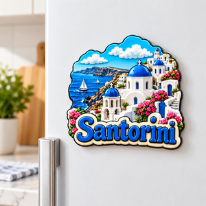 Aimant de réfrigérateur en résine imprimé sur mesure, souvenir de voyage urbain, décoration, cadeau, aimant de réfrigérateur 3D en résine - Product Image 1