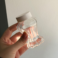 Encreur en verre antique 50 ml avec logo personnalisé sur autocollants en cire
