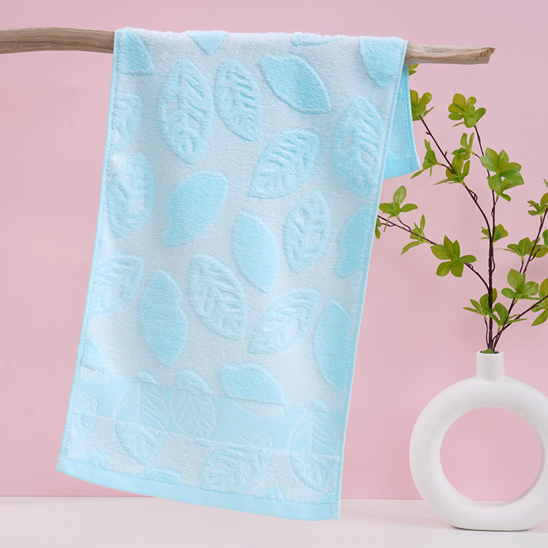 Serviette en forme de feuille [bleu ciel]