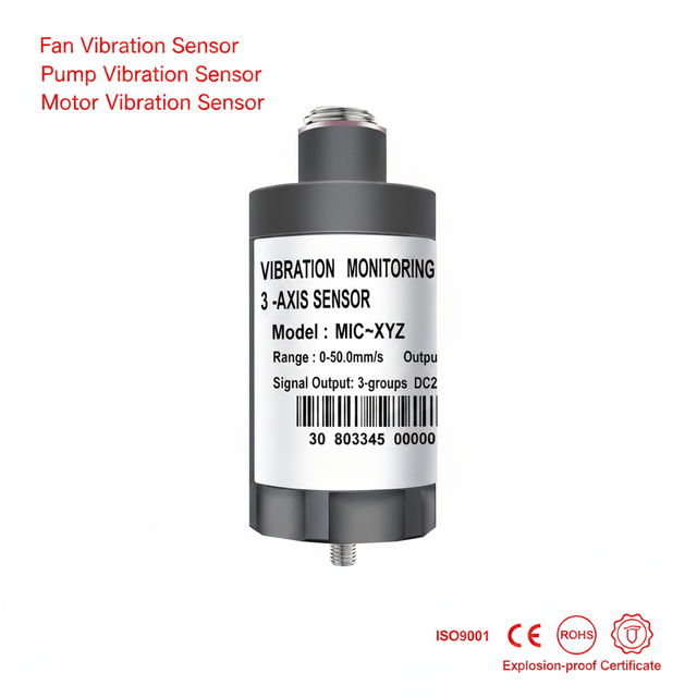 Industrial 4-20mA RS485 WiFi LoRa Wireless Vibration Sensor Transmitter Motor Pump Fan Remote Monitor OEM
