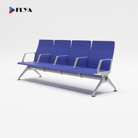 Chaise d'attente de haute qualité et économique pour espaces publics, siège d'attente en PU pour hôpital avec table latérale, chaises d'attente pour aéroport 2, 3, 4, 5 places