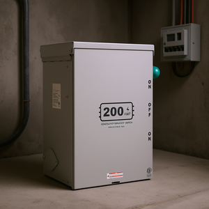 Interrupteur de transfert de générateur 200A 120/240V automatique monophasé 4 pôles ATS - Product Image 2
