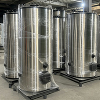 Chaudière à eau chaude au gaz et au mazout de 0,21 MW, structure verticale compacte, faible encombrement, pour le chauffage central des hôtels