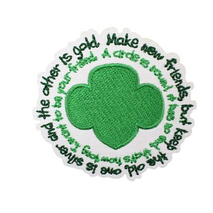 Autocollants en tissu brodés avec des lettres anglaises vertes, patchs brodés pour les scouts, décoration de vêtements pour enfants - Product Image 4