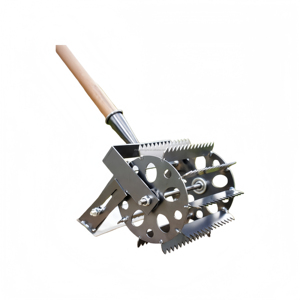 Azada de Empuje Manual con Ruedas y Bordes Dentados, Ancho Ajustable para Eliminar Hierba y Aflojar la Tierra - Product Image 3