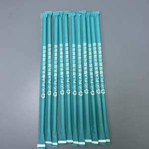 Nhà máy trực tiếp thân thiện với môi phân hủy sinh học PLA ống hút biểu tượng tùy chỉnh nhựa dùng một lần uống nước trái cây ống hút cho trà bong bóng thấp - Product Image 4