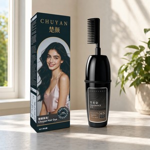 CHUYAN Crema Tinte para el Cabello con Esencia Vegetal, Sin Olor Químico, Enriquecida para Peinados de Citas y Eventos, Servicio de Marca Privada, Halal - Product Image 1