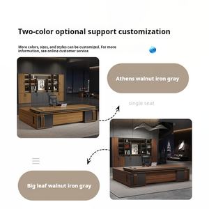 โต๊ะทำงานหรูหรา ดีไซน์ทันสมัย สำหรับผู้บริหาร โต๊ะผู้บริหาร โต๊ะทำงานพร้อมเก้าอี้ คุณภาพสูง - Product Image 2