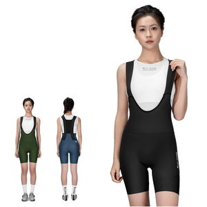 Cuissardes de cyclisme pour femmes WEST BIKING, ajustées, anti-humidité, en Spandex et Polyester, noir, vert, bleu, longueur courte - Product Image 1