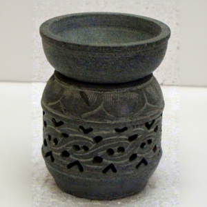 Indian Soapstone <b>Aroma</b> Oil <b>Diffuser</b> Plug Burner for Home Decor & Air Freshener - Product Image 1