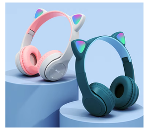 Nouveau Hot Sale 2025 Casque P47 Écouteurs sans Fil Bluetooth 5.0 pour Filles, <span class=keywords><strong>Meilleurs</strong></span> Casques de Jeu Mobile avec Oreilles de Chat Dessin Animé - Product Image 5