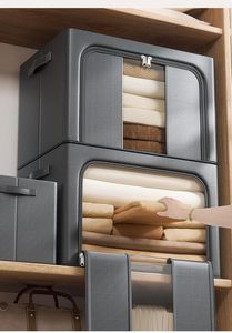 Bolsa de Almacenamiento Plegable de Gran Capacidad para Edredones, Caja de Almacenamiento Cuadrada de Tela Gruesa, Adecuada para Armarios y Almacenamiento en el Hogar. - Product Image 6