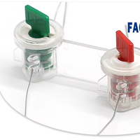 Sceau de sécurité anti-effraction en fil torsadé de 20 cm en polycarbonate/PP pour compteurs électriques et d'eau