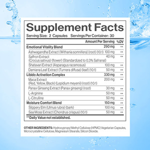 แคปซูลสมุนไพรเสริมความชุ่มชื้นช่องคลอดสำหรับผู้หญิง บรรจุขวด  OEM ODM รับผลิตตามสั่ง  แคปซูลปรับสมดุลอารมณ์ - Product Image 2