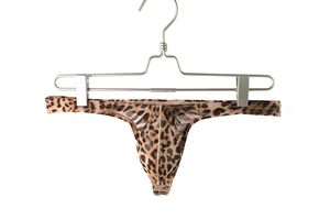 Sous-vêtements pour <span class=keywords><strong>homme</strong></span> en maille de nylon respirante à imprimé léopard sexy, <span class=keywords><strong>string</strong></span> taille basse - Product Image 5