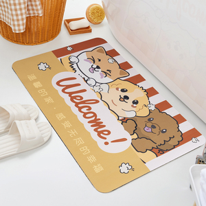 Tappetino in gomma nitrilica, personalizzabile, antiscivolo, tappetino per pavimenti, tessuto Non tessuto, che assorbe i servizi di stampa di imballaggi per la casa - Product Image 1