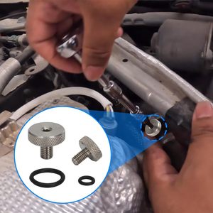Kit de tornillos de purga de refrigerante de acero inoxidable, tapón de ventilación de aire de repuesto para Alfa Romeo Giulia Stelvio 2.0L 2.2JTDm 2.9 Twin Turbo V6 - Product Image 6