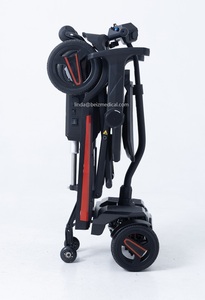 Scooter eléctrico plegable automáticamente con amortiguador MULTI LINK que proporciona absorción de impactos y previene vuelcos para personas con discapacidad-BZ-3473 - Product Image 6