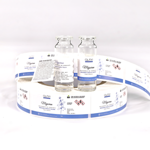 Customized 10 ml 5 ml Vial <b>Packaging</b> <b>Labels</b> Double Layer 10 ml 5 ml Vial <b>Label</b> Stickers - Product Image 4