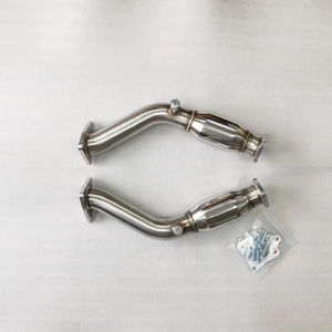排気ダウンパイプステンレス製N Issan 370zインフィニティG37 FX37用 - Product Image 1