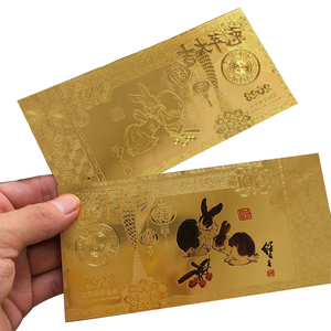 ธนบัตรฟอยล์ชุบทองสำหรับราศีจีนของขวัญปีใหม่ - Product Image 4