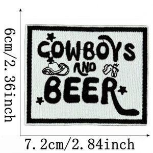 Nuevo parche termoadhesivo bordado con diseños de 'Hope Mama', 'Cowboy', 'Praying Moms Club' y 'Take It Easy' para decoración de abrigos y sombreros de exterior - Product Image 4