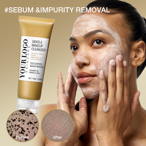 Nettoyant Visage Doux Démaquillant à l'Huile de Coco et Centella OEM – Nettoyage en Profondeur, Élimine les Impuretés, Apaise les Rougeurs, Hydrate la Peau - Product Image 3