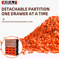 Armoire à outils sur roulettes robuste Airaj personnalisée pour garage et atelier, coffre à outils combiné