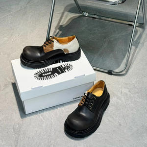 OEM moda <span class=keywords><strong>caballo</strong></span> pelo Mickey oxfords caminar <span class=keywords><strong>mocasines</strong></span> hombres patchwork dedo gordo del pie suela gruesa unisex Derby cuero genuino <span class=keywords><strong>Hombre</strong></span> Zapatos - Product Image 3