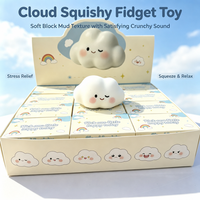 Jouet sensoriel anti-stress nuage mignon à presser, doux au toucher, cadeau
